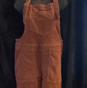 Brown Corduroy Overalls